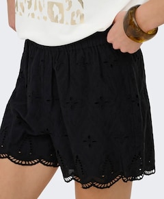ONLFRANI EMB PULL UP WVN dames korte broek zwart