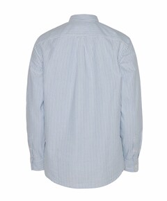 Heren overhemd lange mouw blauw