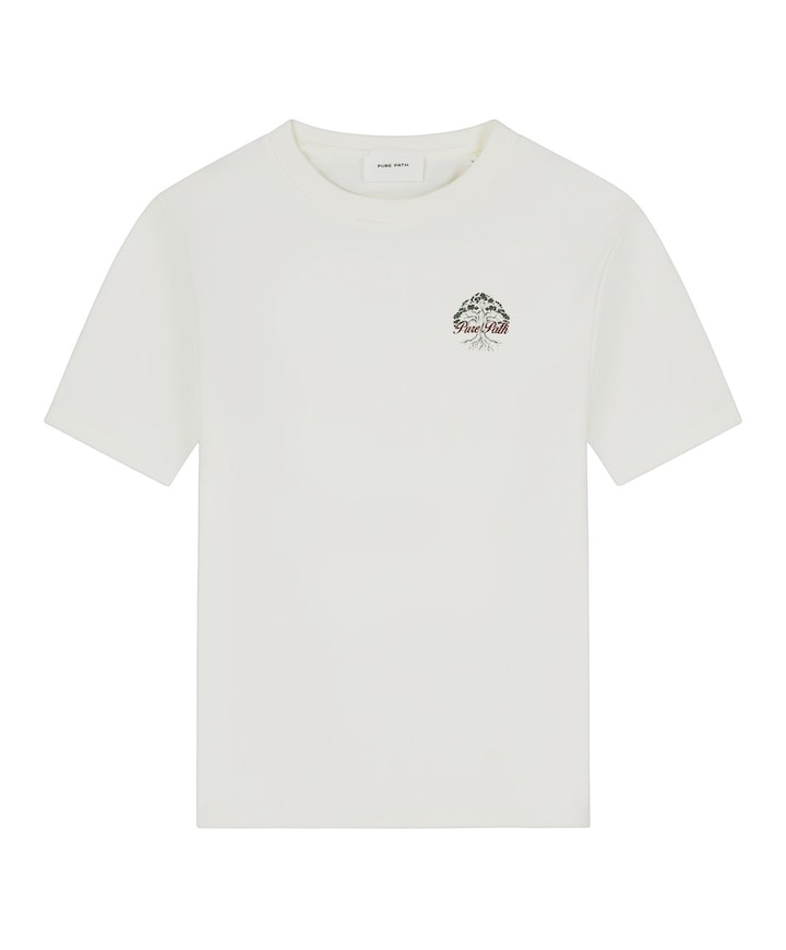 Heren T-shirt ecru
