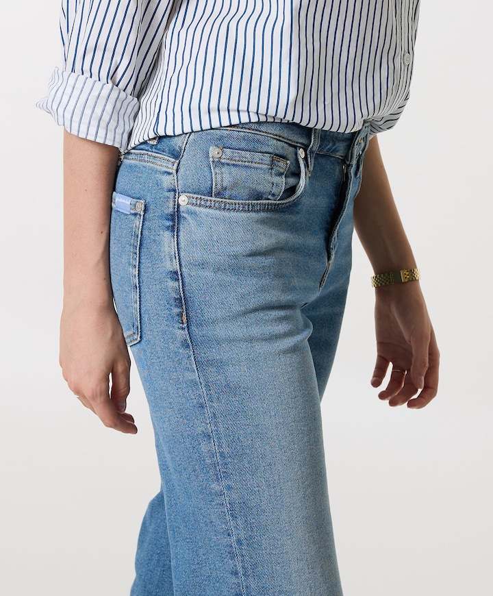 Calie Straight Fancy jeans blauw