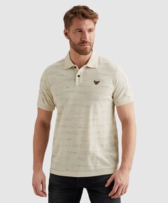 Heren polo ecru