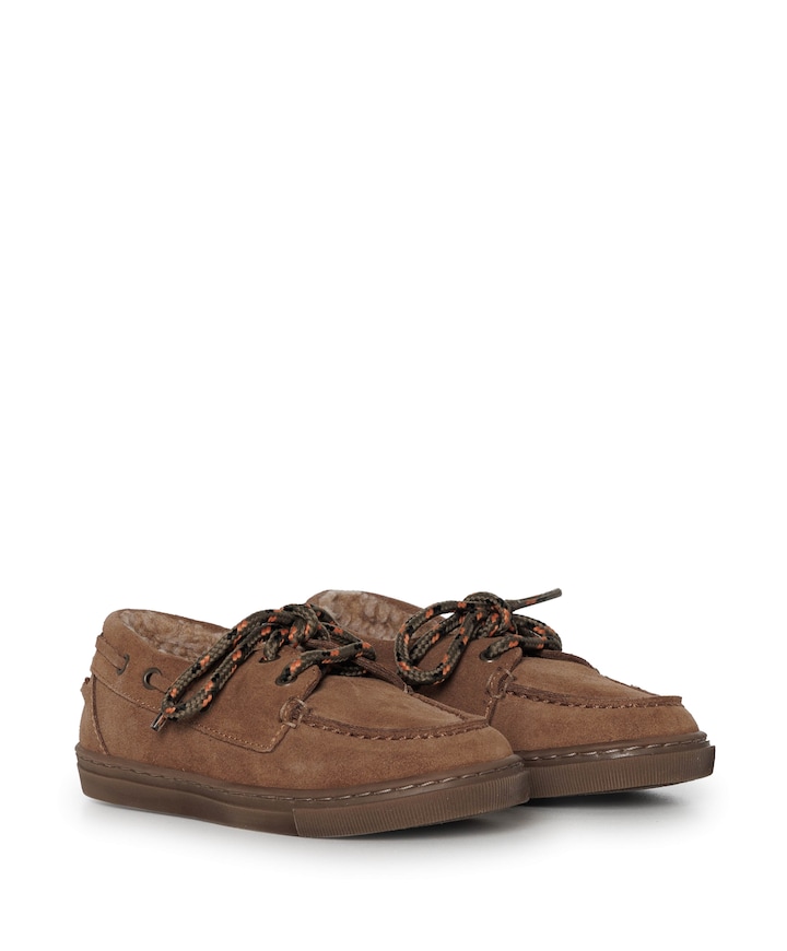 meisjes veterschoenen beige