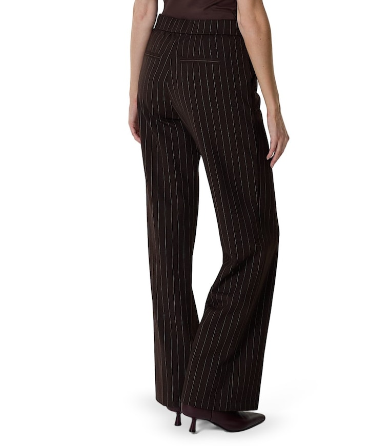 Colette punta pinstripe L33 dames broek bruin