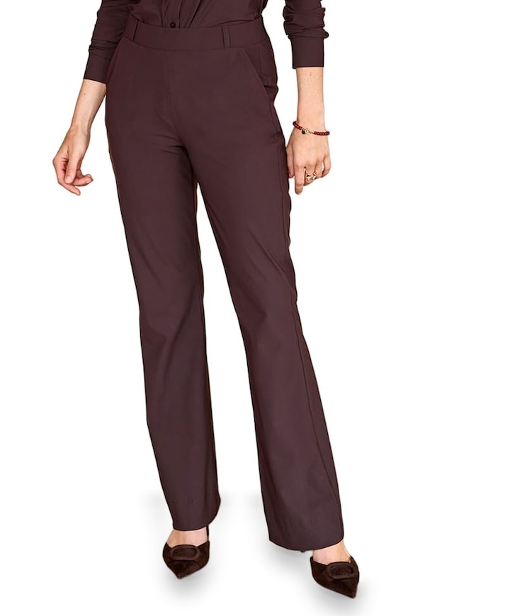Flair bonded broek bruin