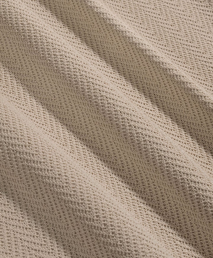 Heren polo beige