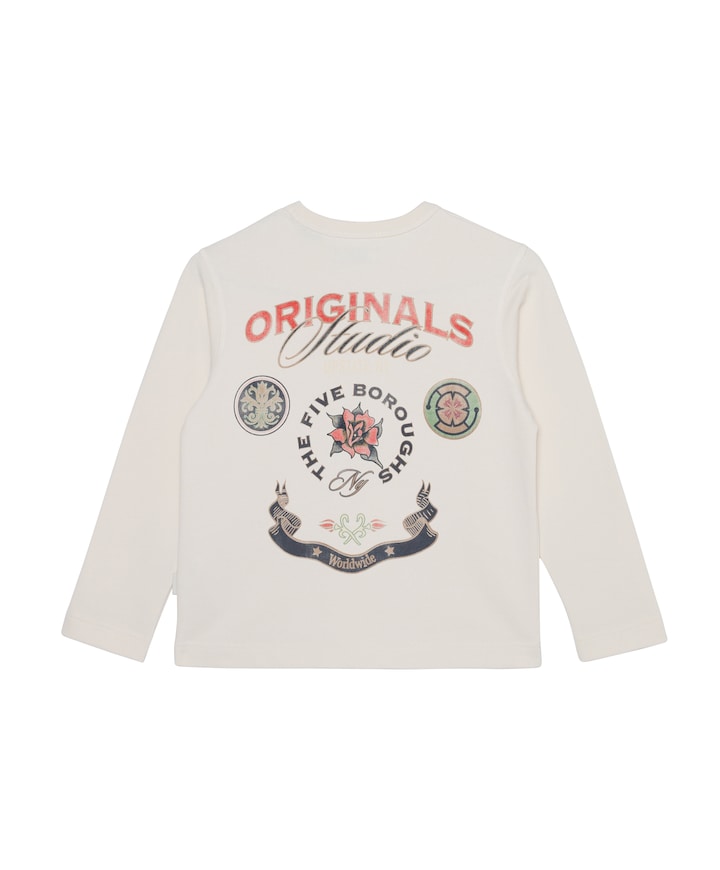 Jongens longsleeve beige