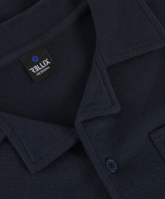 Jongens overhemd korte mouw blauw