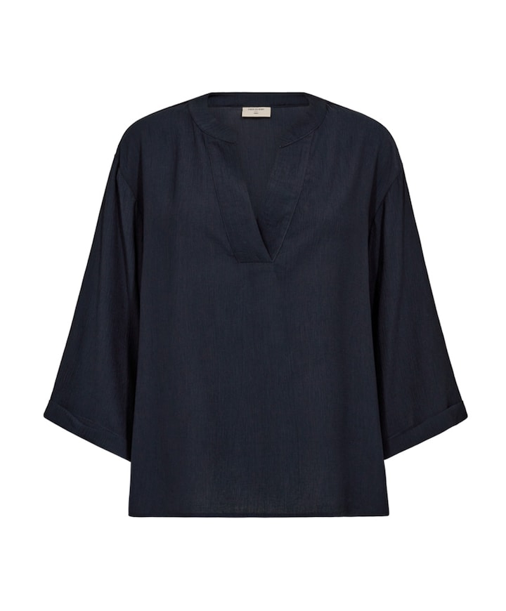 Dames blouse blauw