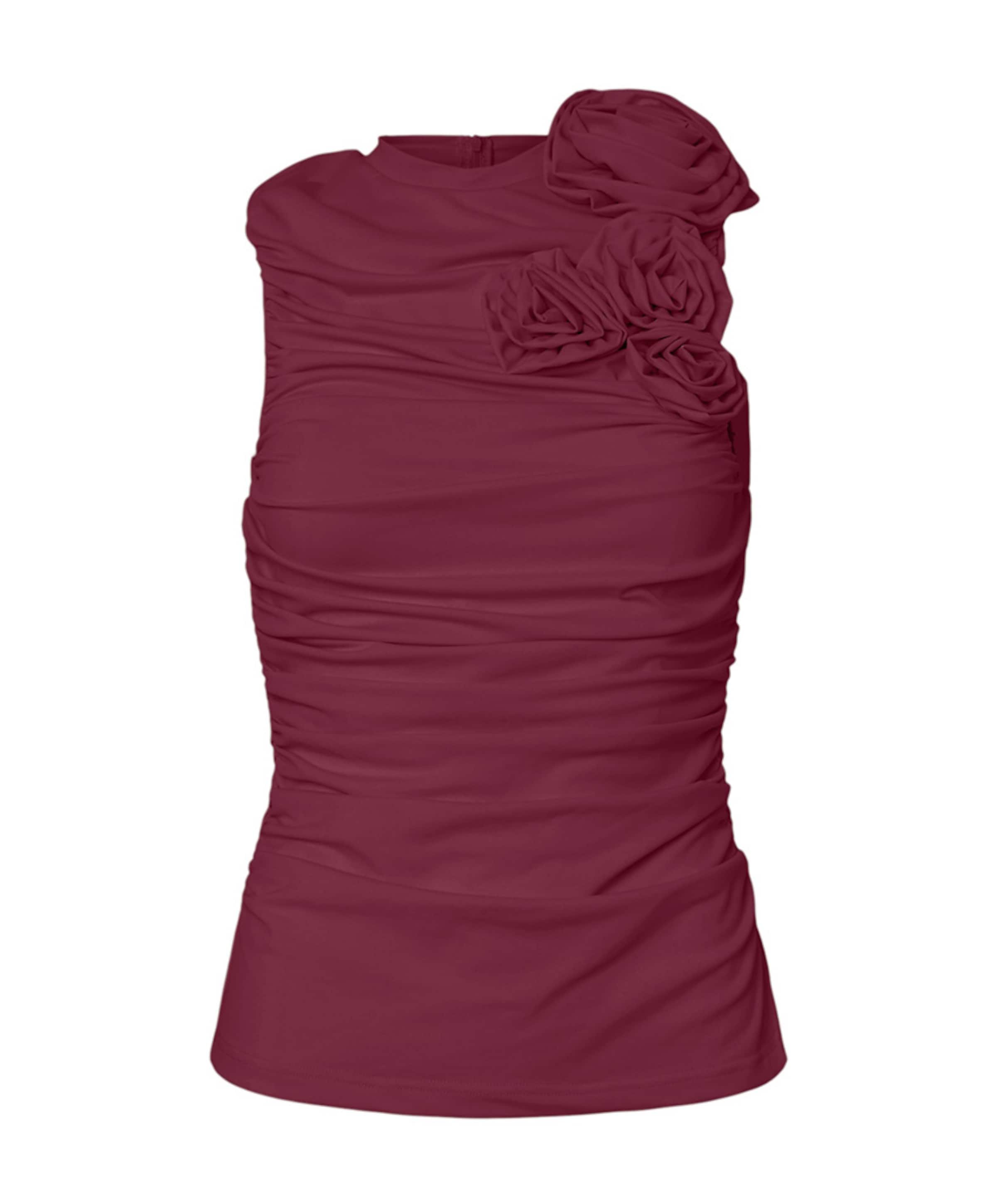 Dames top bordeaux