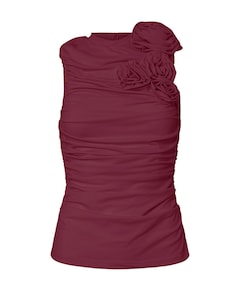 Dames top bordeaux