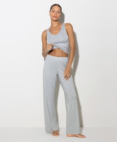 Dames pyjamabroek grijs