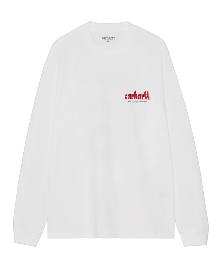 Heren longsleeve wit