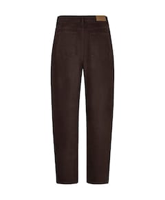 Trousers barrel jeans cacao dames jeans bruin