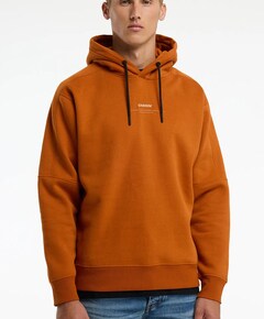 Heren hoodie oranje