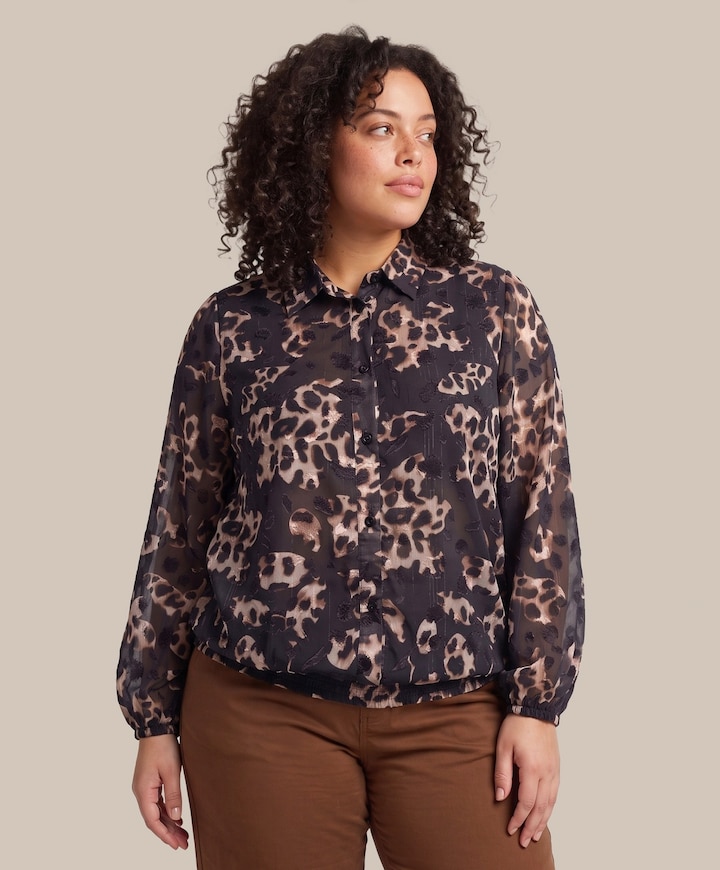 Dames blouse zwart