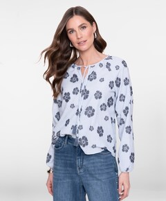 Dames blouse blauw