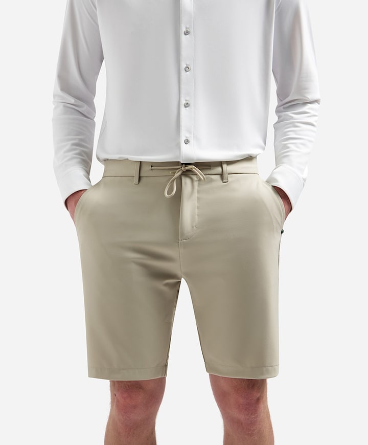 Short Chino 4-Way Stretch Sedoc heren korte broek beige