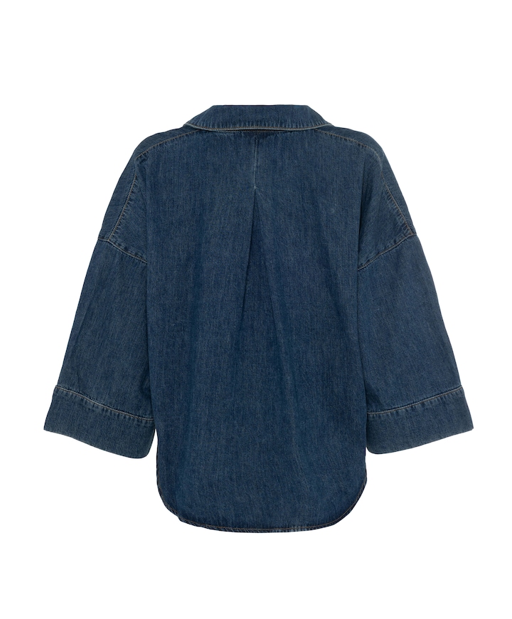 Dames blouse blauw
