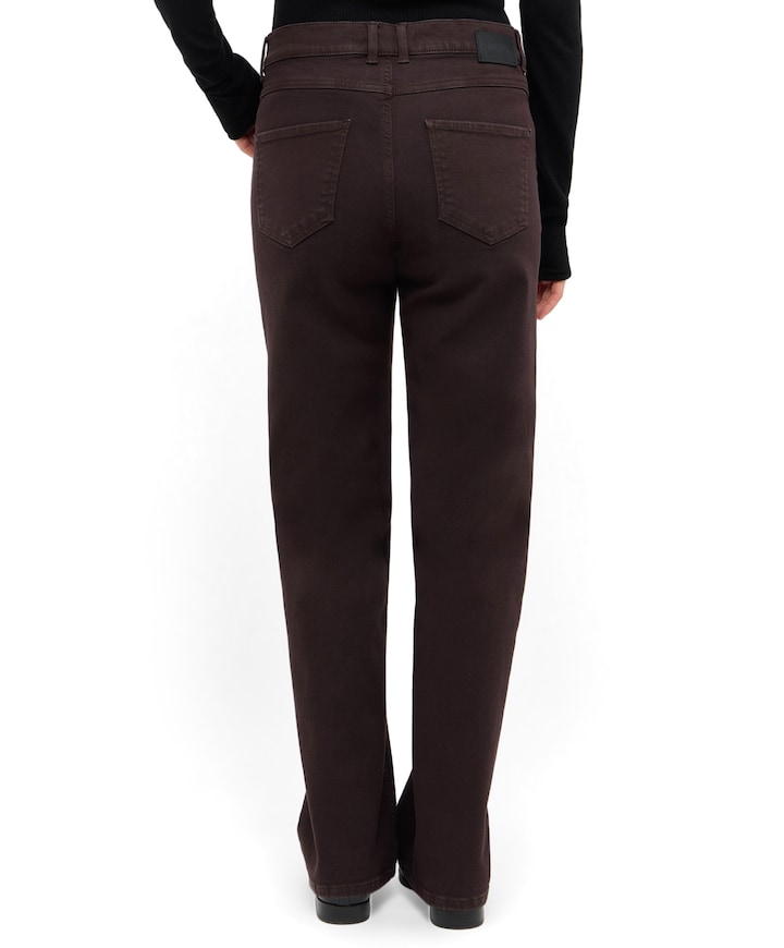 LARA dames jeans bruin