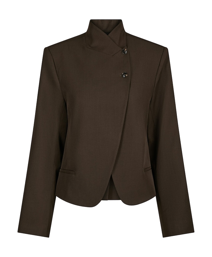 Dames blazer bruin