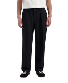 OLAF Regular Twill Pleated Chino's heren broek zwart