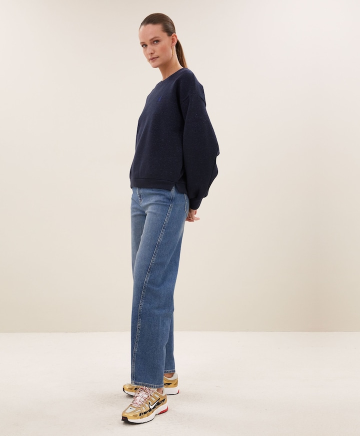 Dames sweater blauw