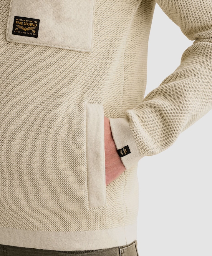 Heren overshirt ecru