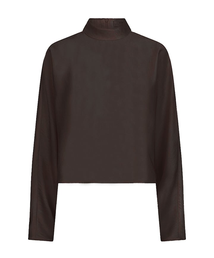 Dames blouse bruin