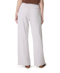 Jersey met strikkoord dames broek grijs