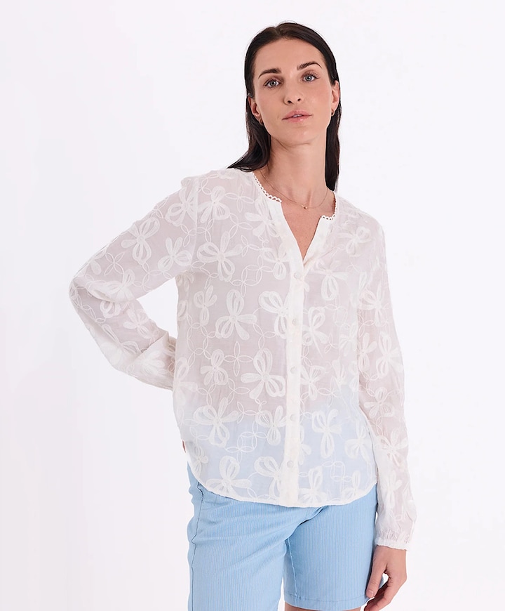 Dames blouse ecru
