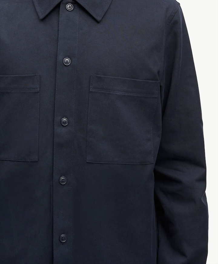Heren overshirt blauw