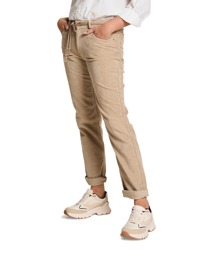 Bobby - Vintage Corduroy - 433 - Ma dames broek beige
