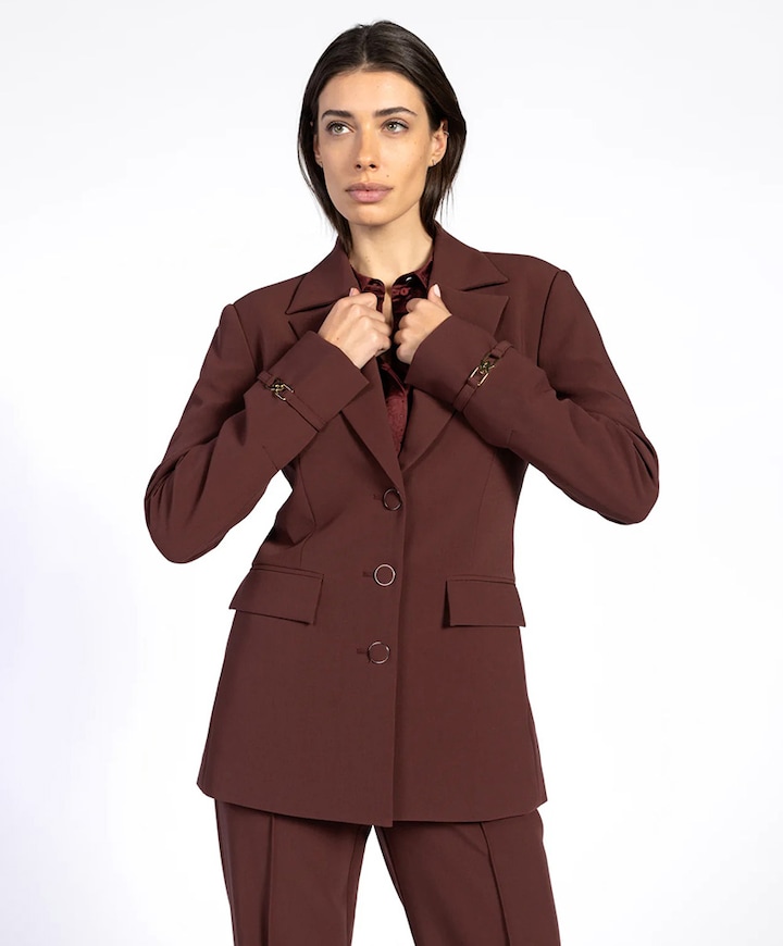 Dames blazer bordeaux