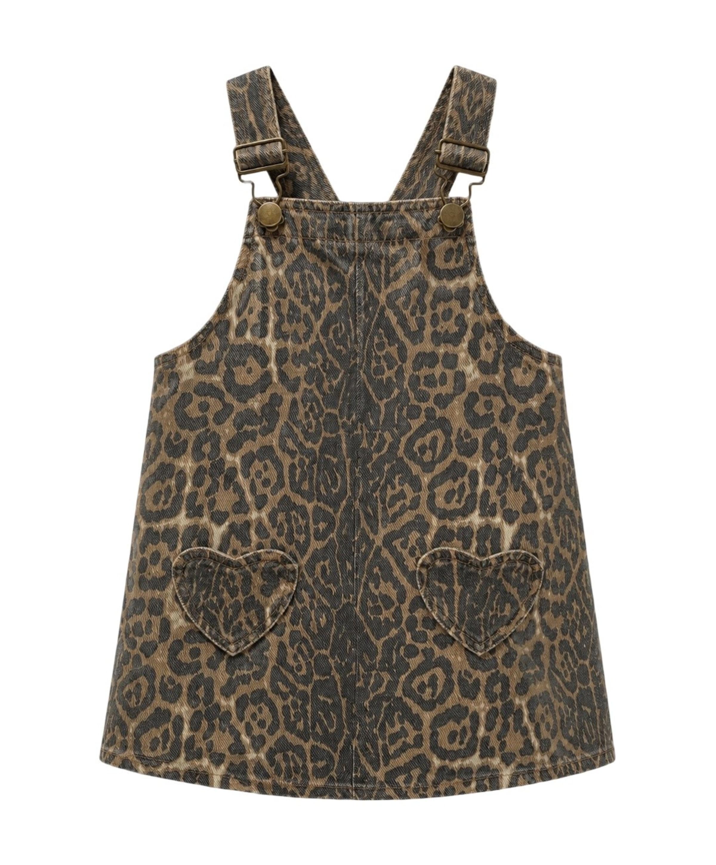 Meisjes jurk bruin