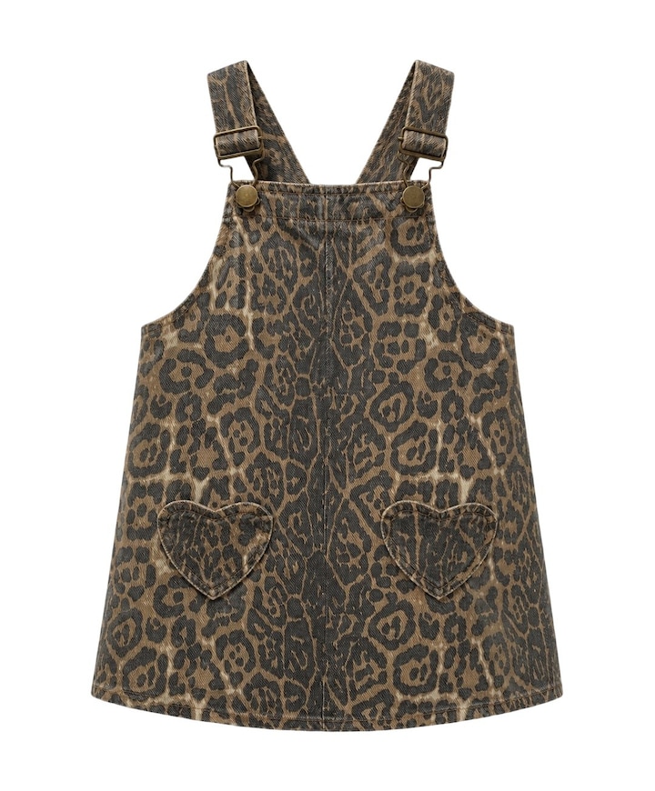 Meisjes jurk bruin