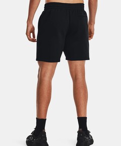 Ua Essential Fleece blk short zwart