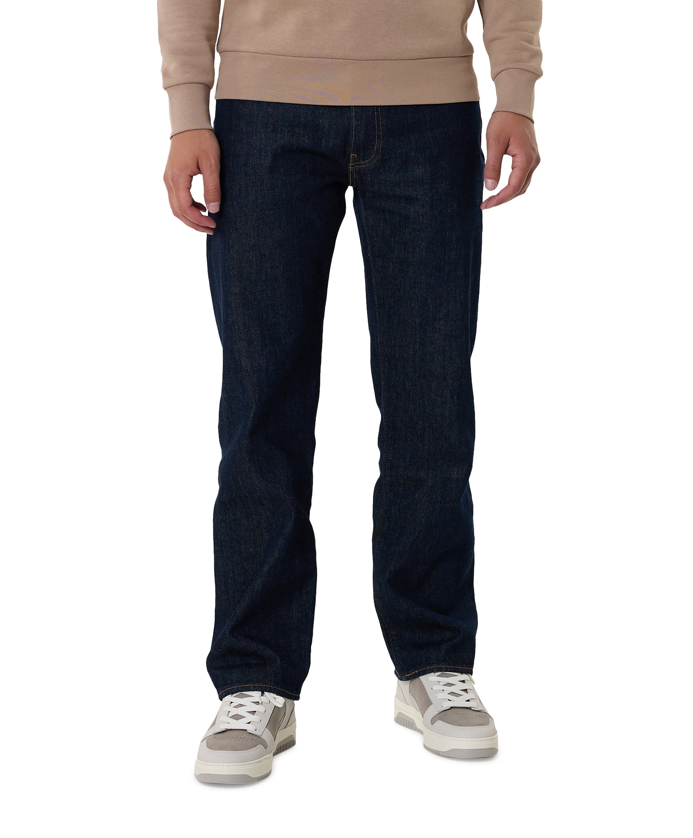 555 Relaxed straight heren jeans zwart