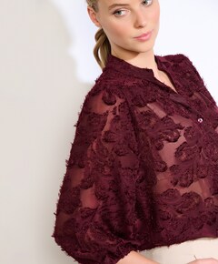 Dames blouse bordeaux