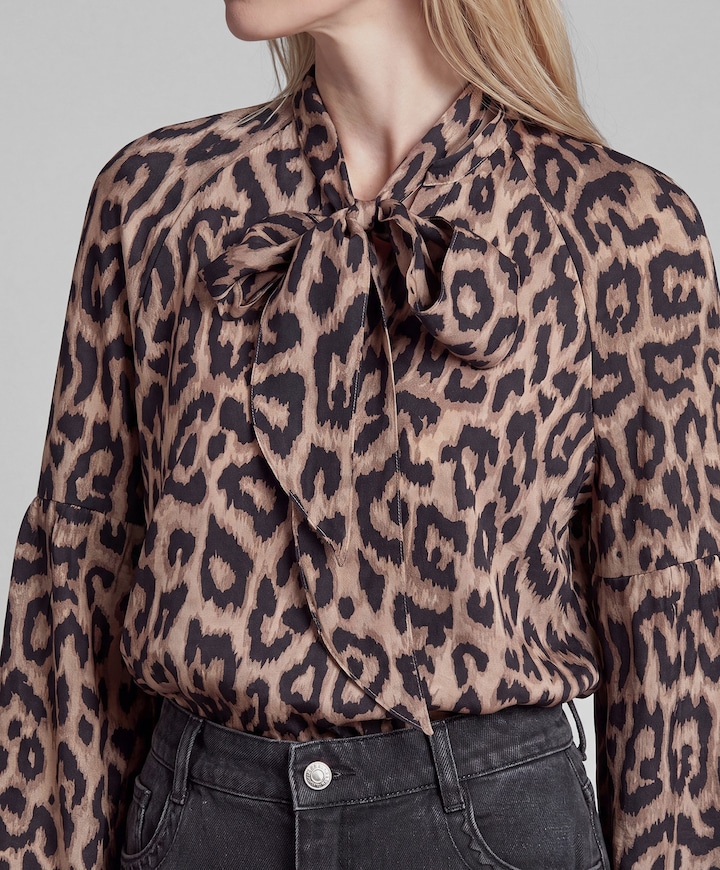 Dames blouse beige