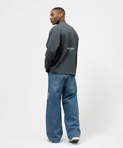 Uniseks longsleeve grijs