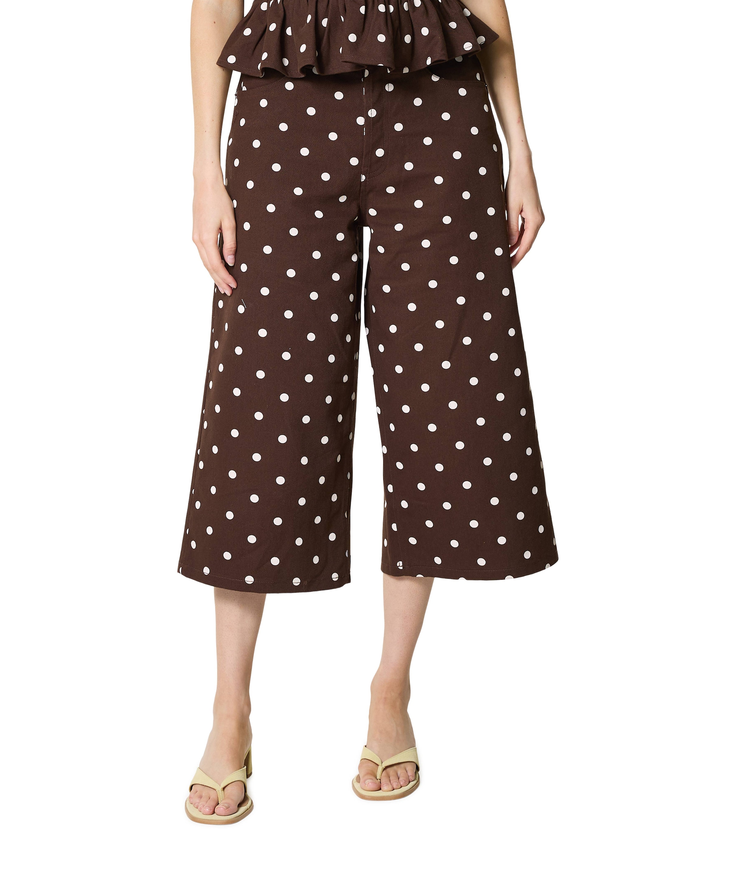 ROSALIE PRINT dames jeans bruin