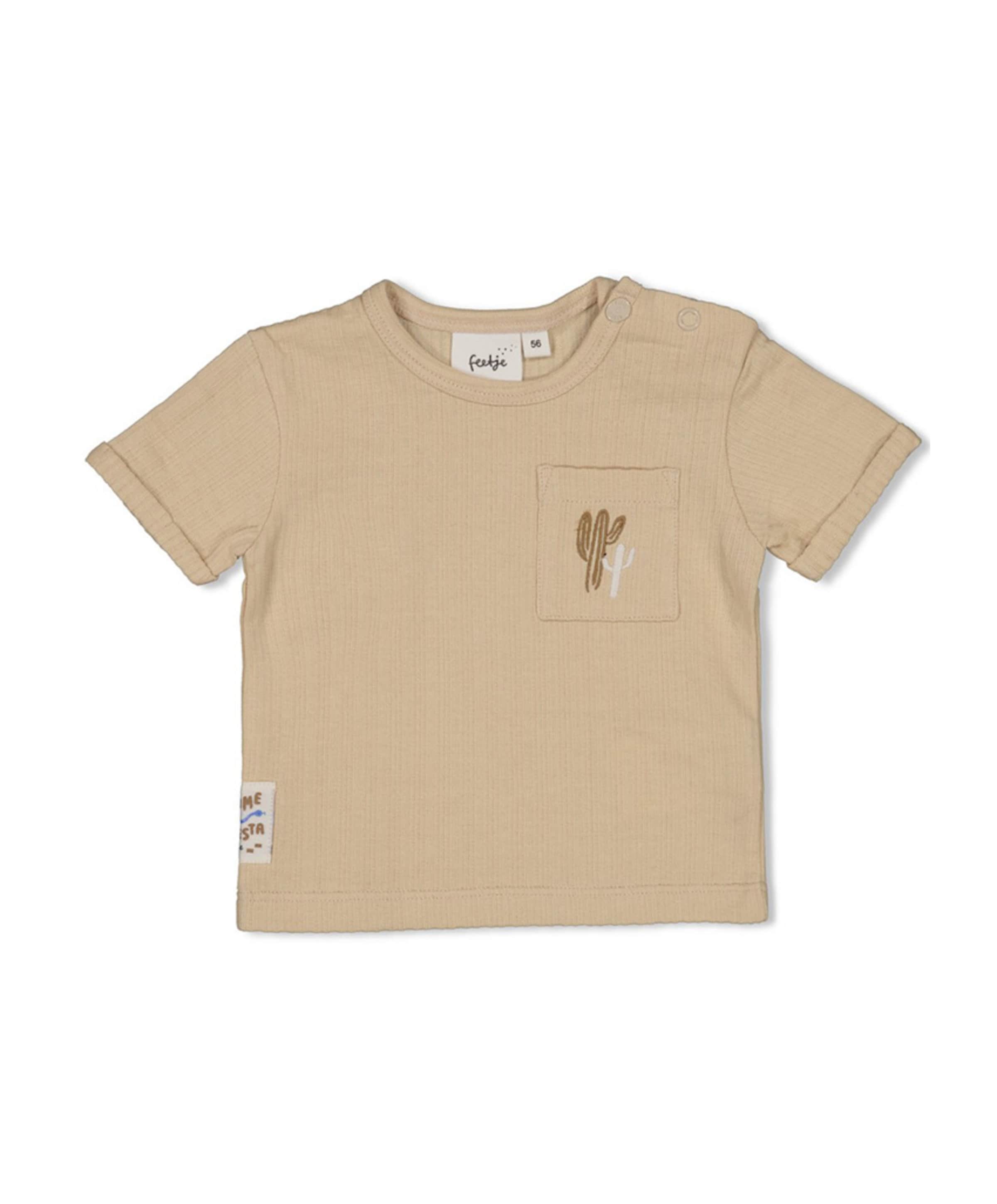Meisjes t-shirt beige