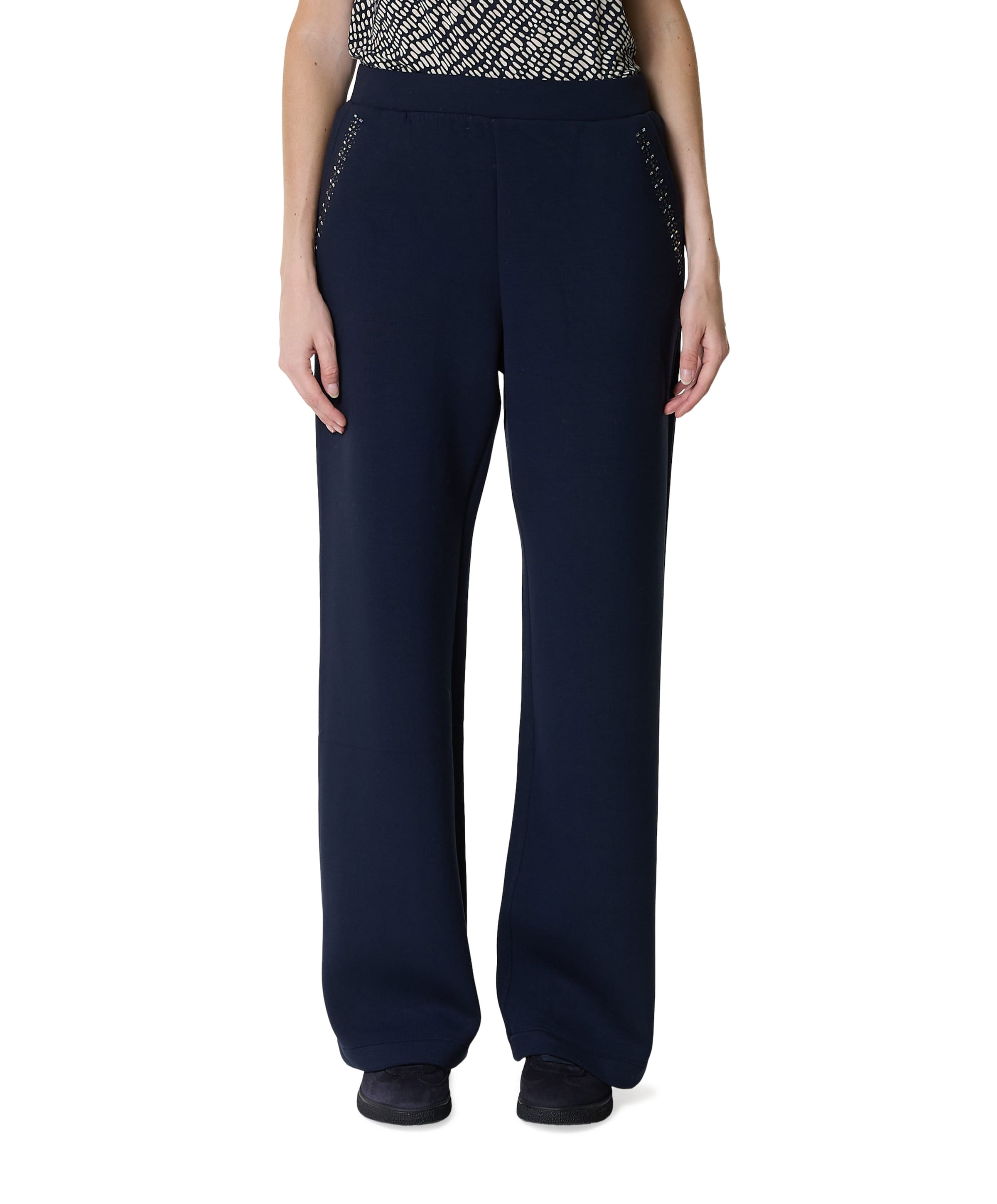 dames broek blauw