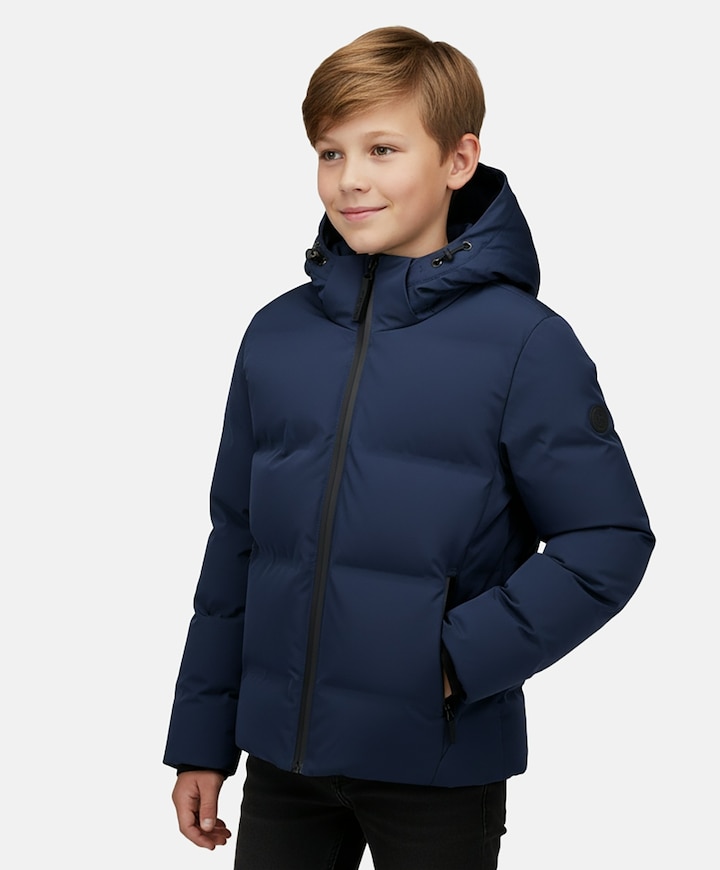 Jongens jas blauw