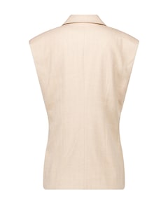 Dames gilet beige