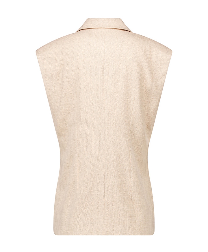 Dames gilet beige
