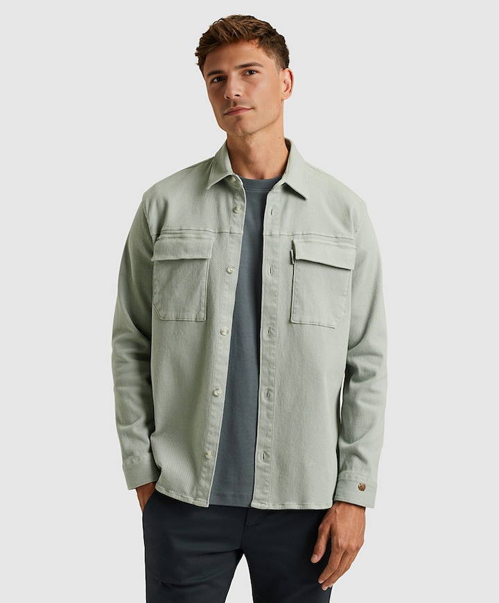 Overhemd lange mouw groen