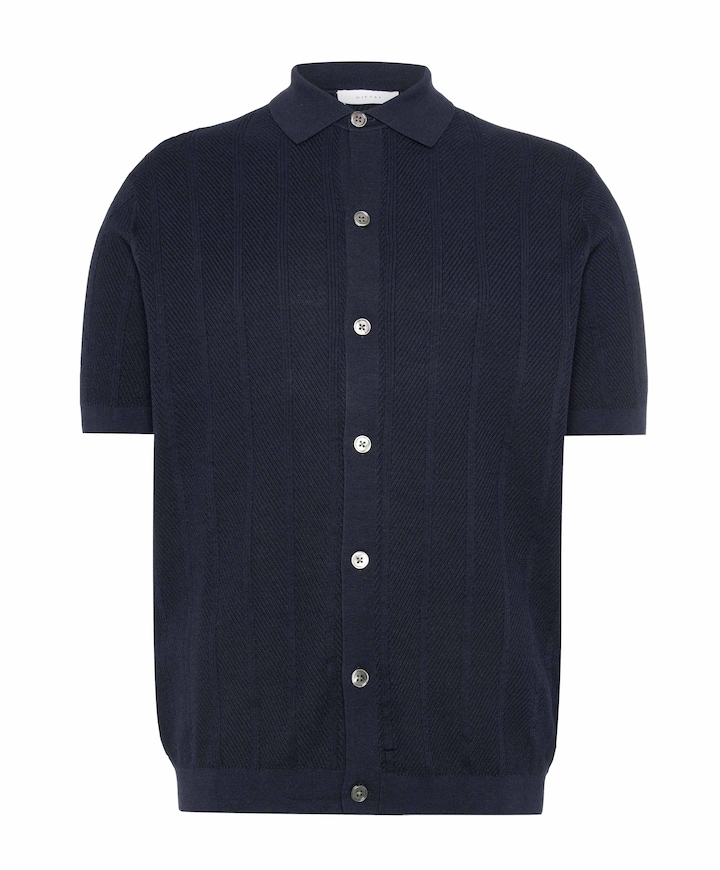 Heren polo blauw