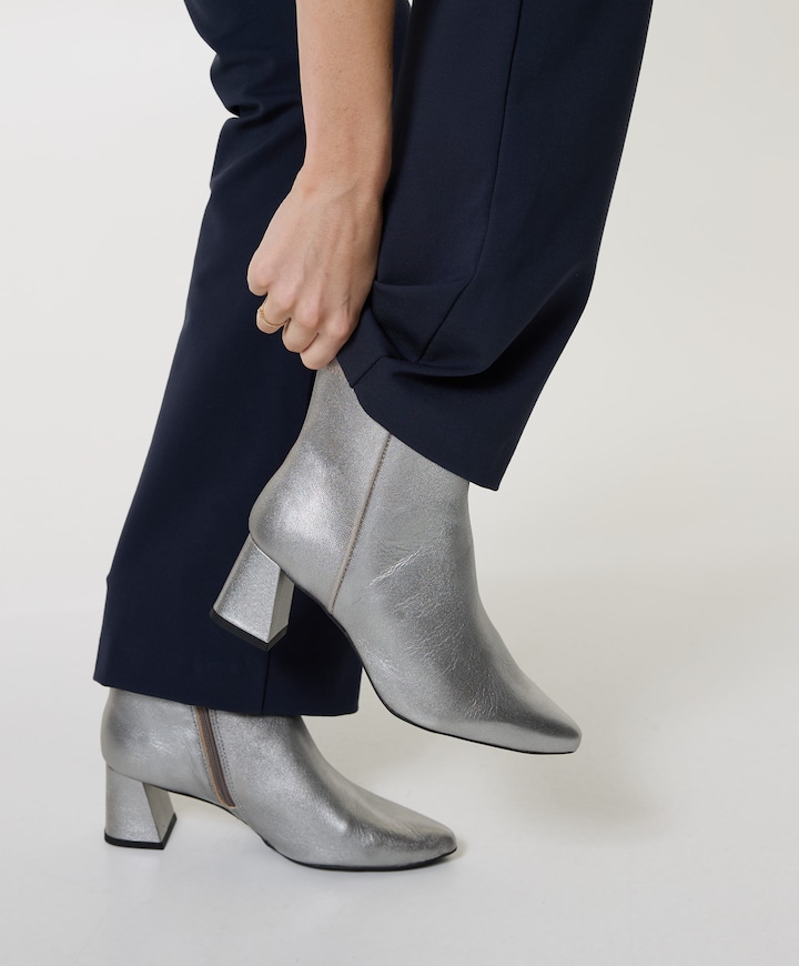 Lugano dames enkellaarzen zilver