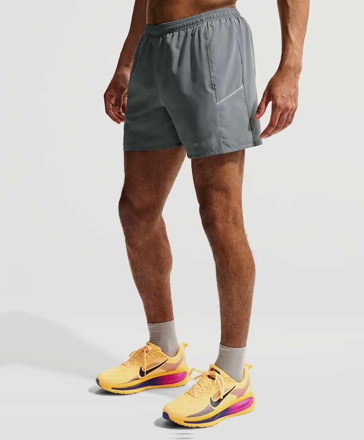 Nike Miler Men's Dri-fit 5i Brief-l heren shorts grijs